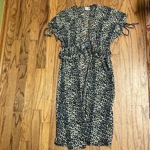 Leopard kimono/ cover up Womens Small